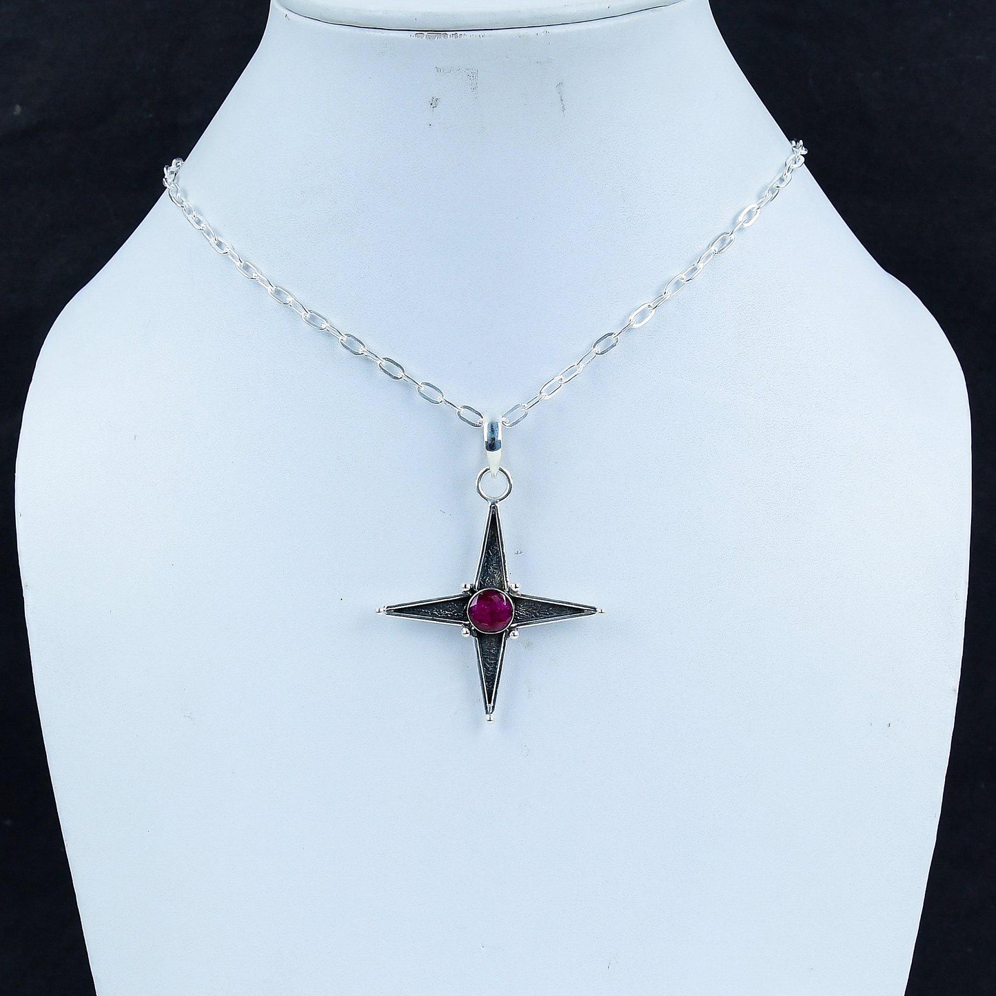 Red Kashmir Ruby Gemstone Pendant