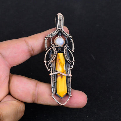 Multicolor Mookaite Gemstone Pendant
