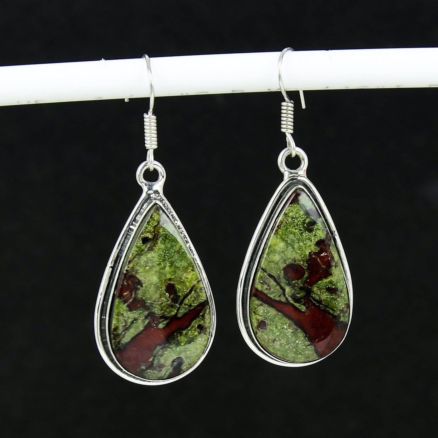 Red Dragonblood Gemstone Earring