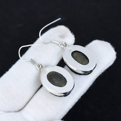 Gold Pyrite Druzy Gemstone Earrings