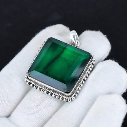 Green Tourmaline Gemstone Pendant