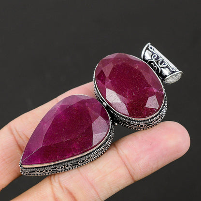 Red Ruby Gemstone Pendant