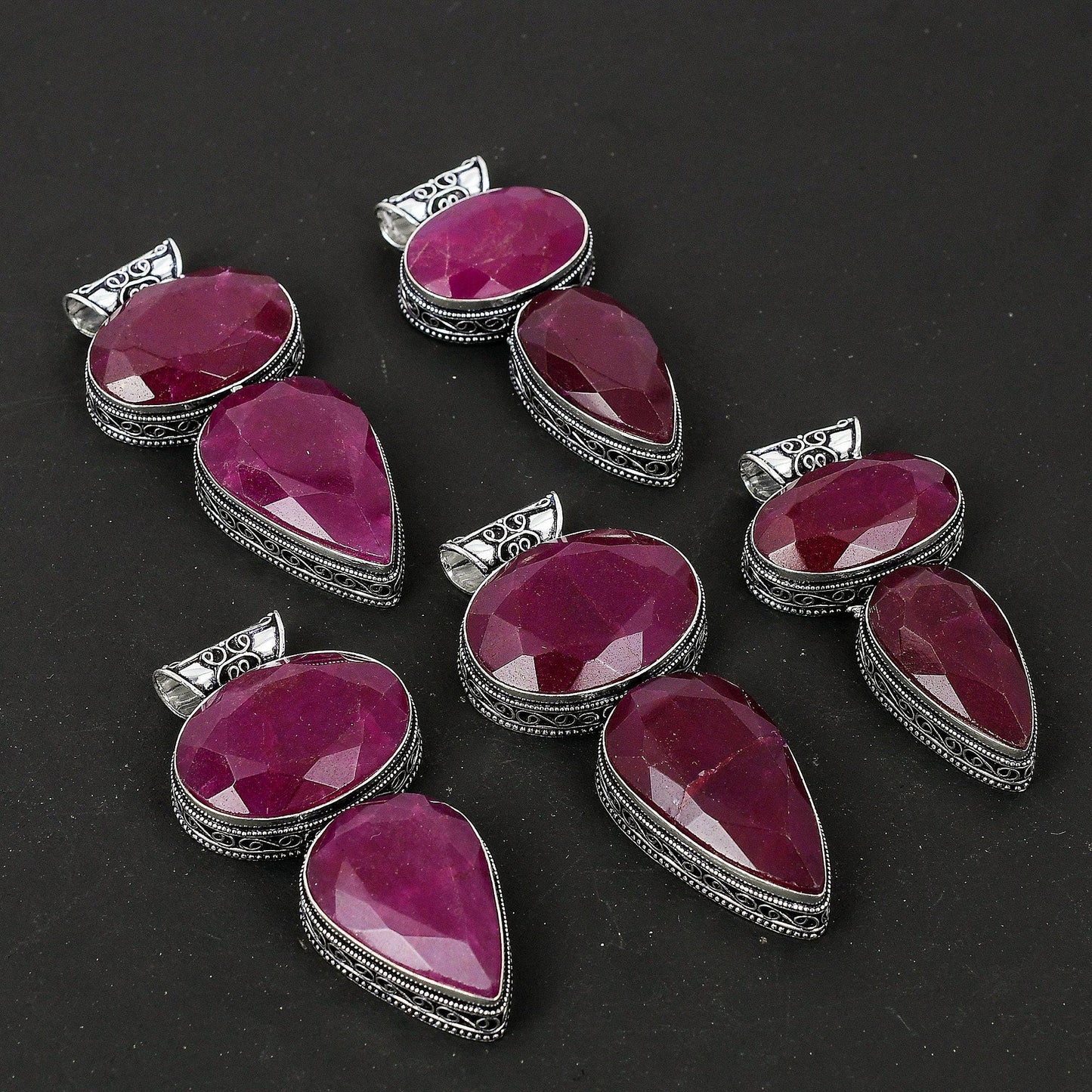 Red Ruby Gemstone Pendant
