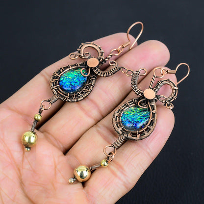 Titanium Druzy Gemstone Earrings