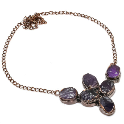 Purple Amethyst Gemstone Necklace