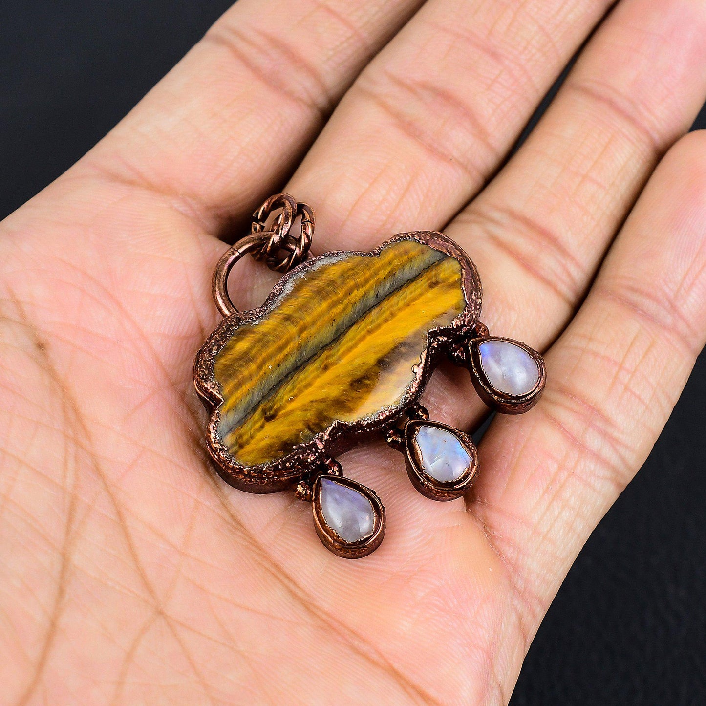 Brown Tiger Eye Gemstone Pendant