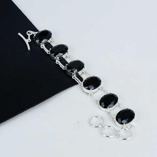 Black Spinel Gemstone Bracelet