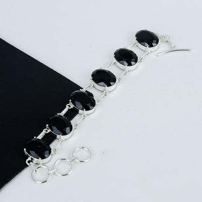 Black Spinel Gemstone Bracelet