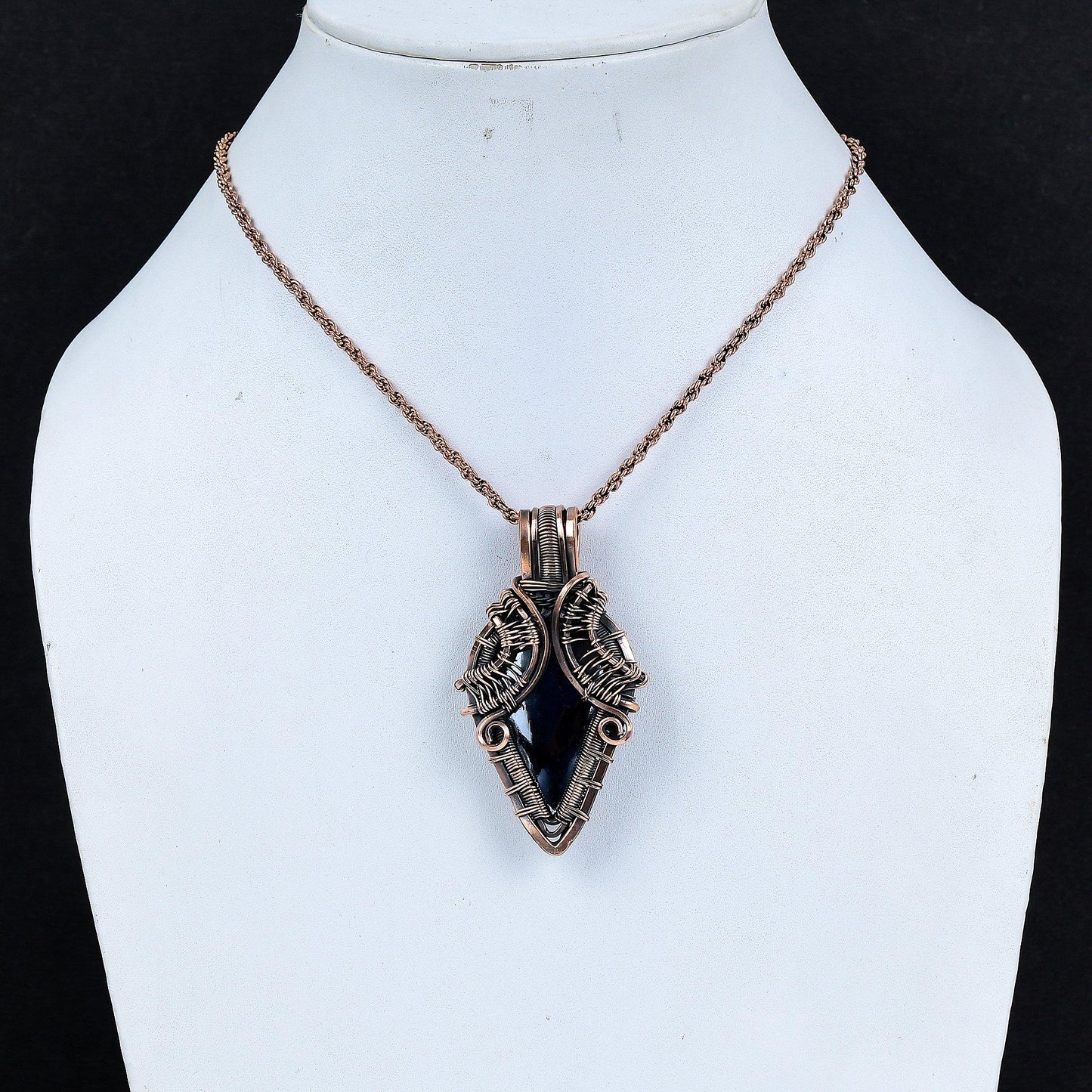 Black Shungite Gemstone Pendant