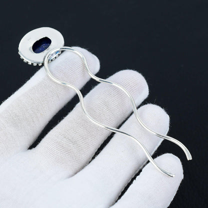 Blue Lapis Lazuli Gemstone Hair Pin