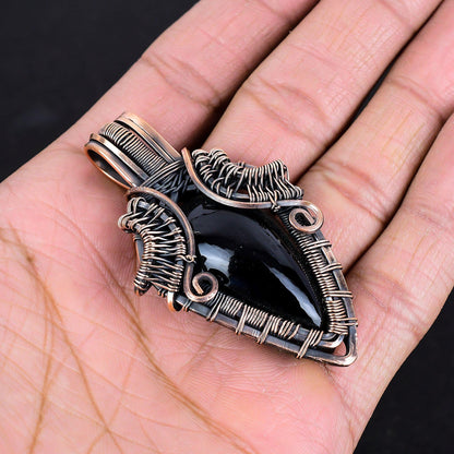 Black Obsidian Gemstone Pendant