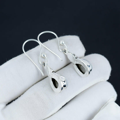 Rainbow Moonstone Gemstone Silver Earrings