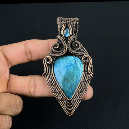 Blue Labradorite Gemstone Pendant