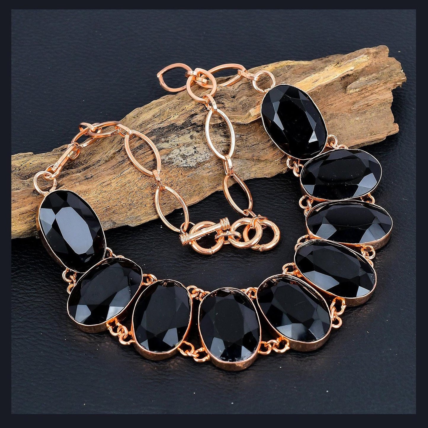 Black Spinel Gemstone Necklace