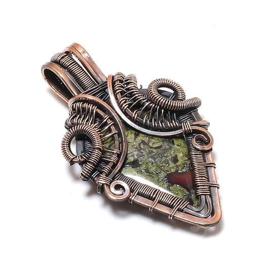 Green Bloodstone Gemstone Pendant