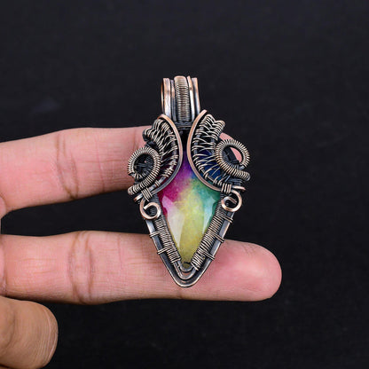 Rainbow Solar Quartz Gemstone Pendant