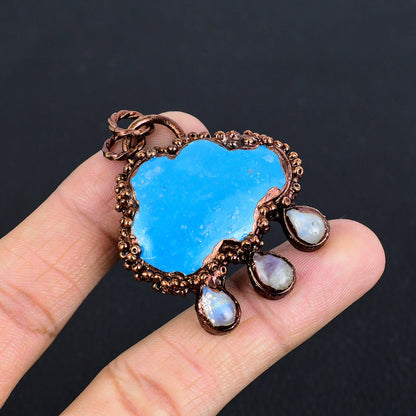 Blue Turquoise Gemstone Pendant