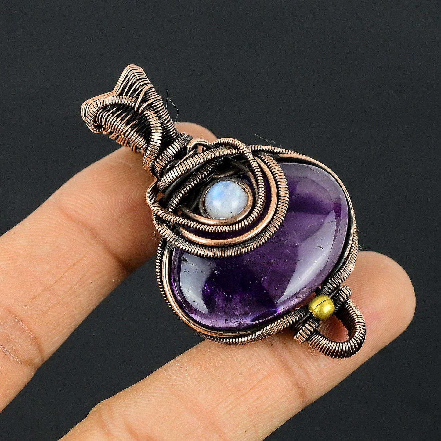 Purple Amethyst Gemstone Pendant