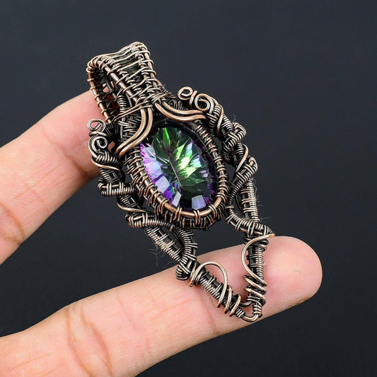 Rainbow Mystic Topaz Gemstone Pendant