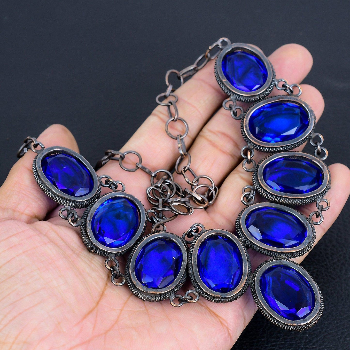 London Blue Topaz Gemstone Necklace