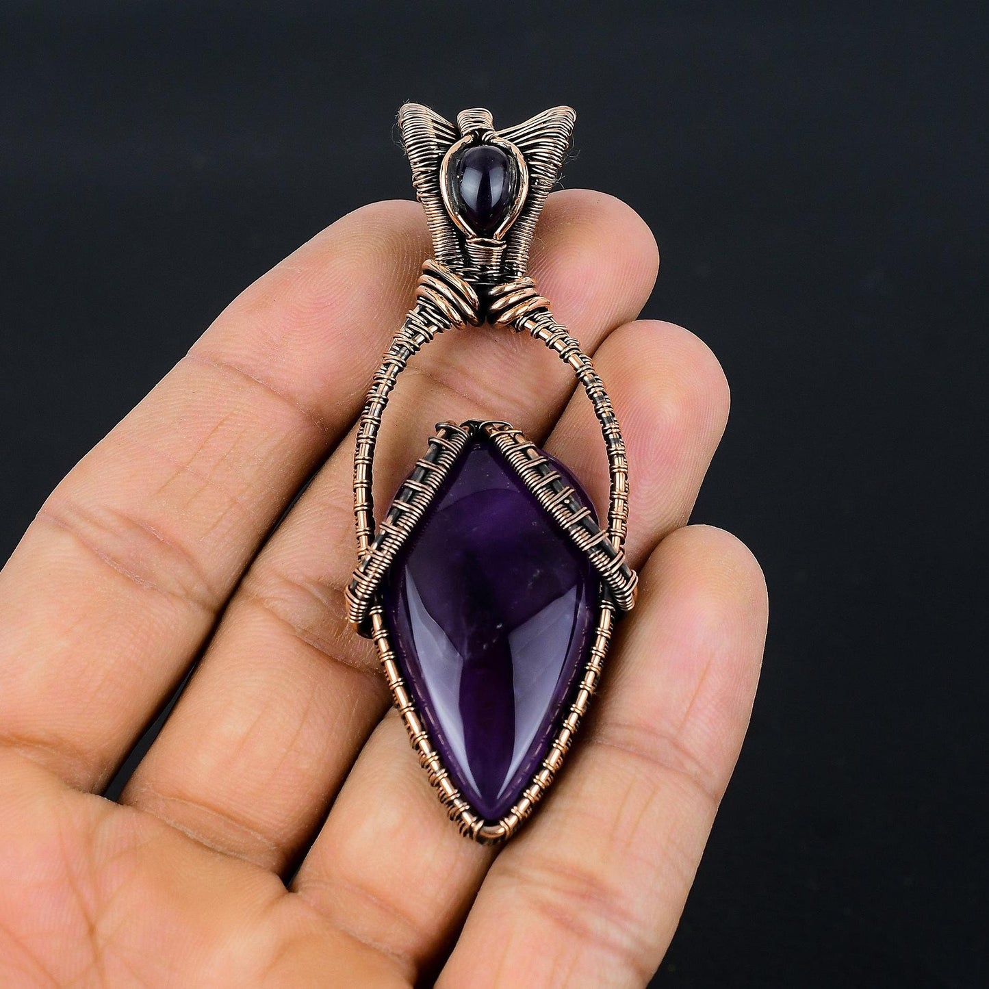 Purple Amethyst Gemstone Pendant