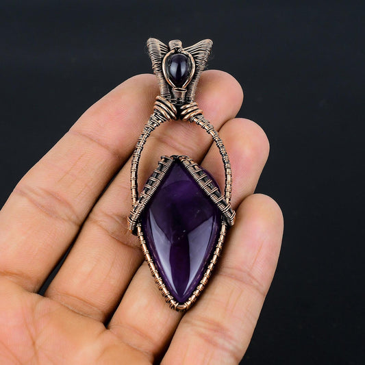 Purple Amethyst Gemstone Pendant