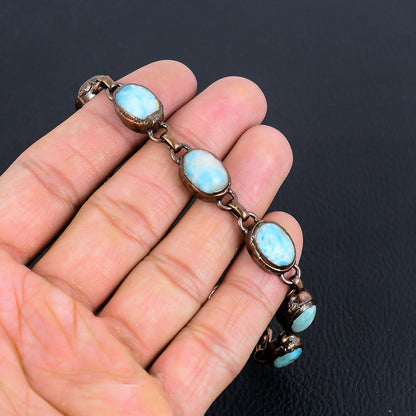 Blue Larimar Gemstone Bracelet