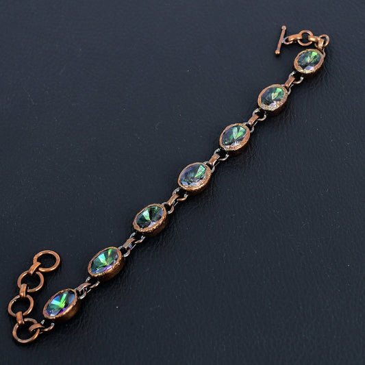Rainbow Mystic Topaz Gemstone Bracelet