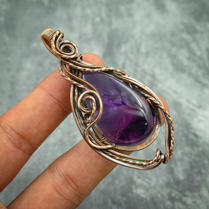 Purple Amethyst Gemstone Pendant
