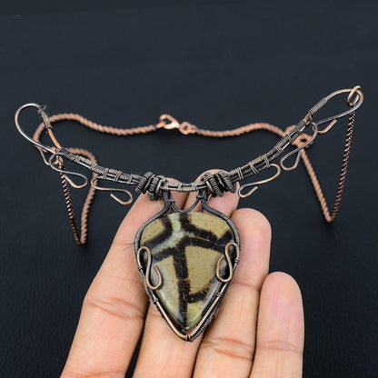 Brown Septarian Gemstone Necklace