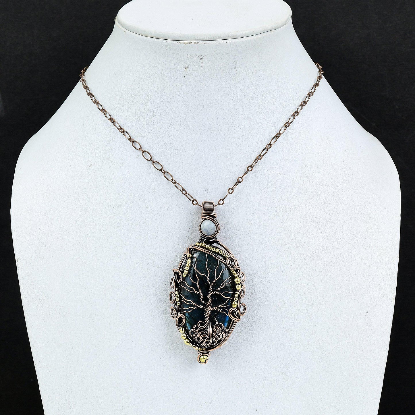 Blue Labradorite Gemstone Pendant