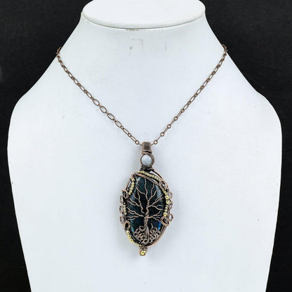 Blue Labradorite Gemstone Pendant