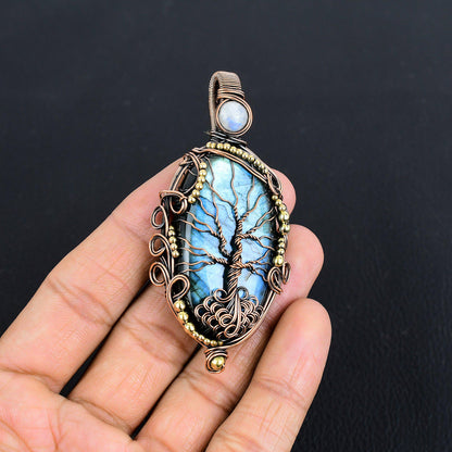 Blue Labradorite Gemstone Pendant