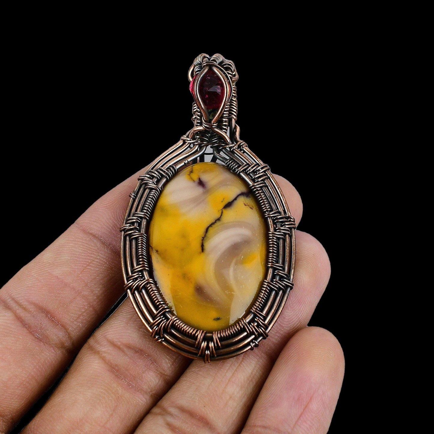 Multicolor Mookaite Gemstone Pendant