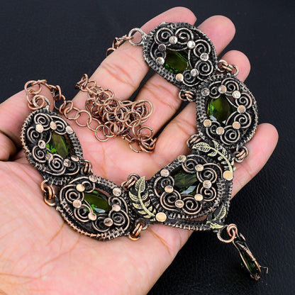 Green Peridot Gemstone Necklace