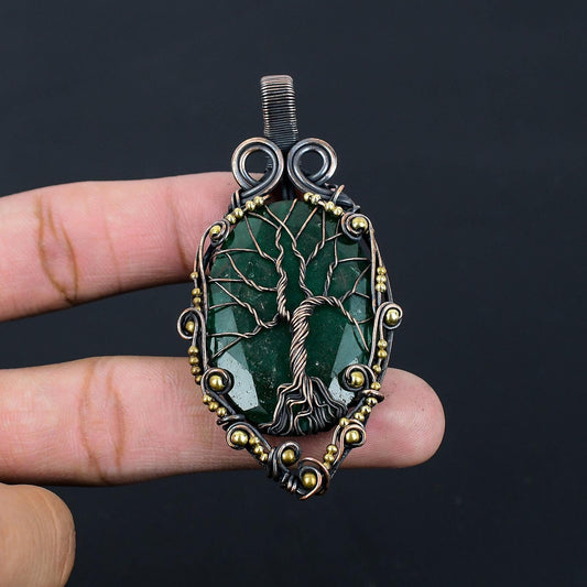 Green Zambian Emerald Gemstone Pendant