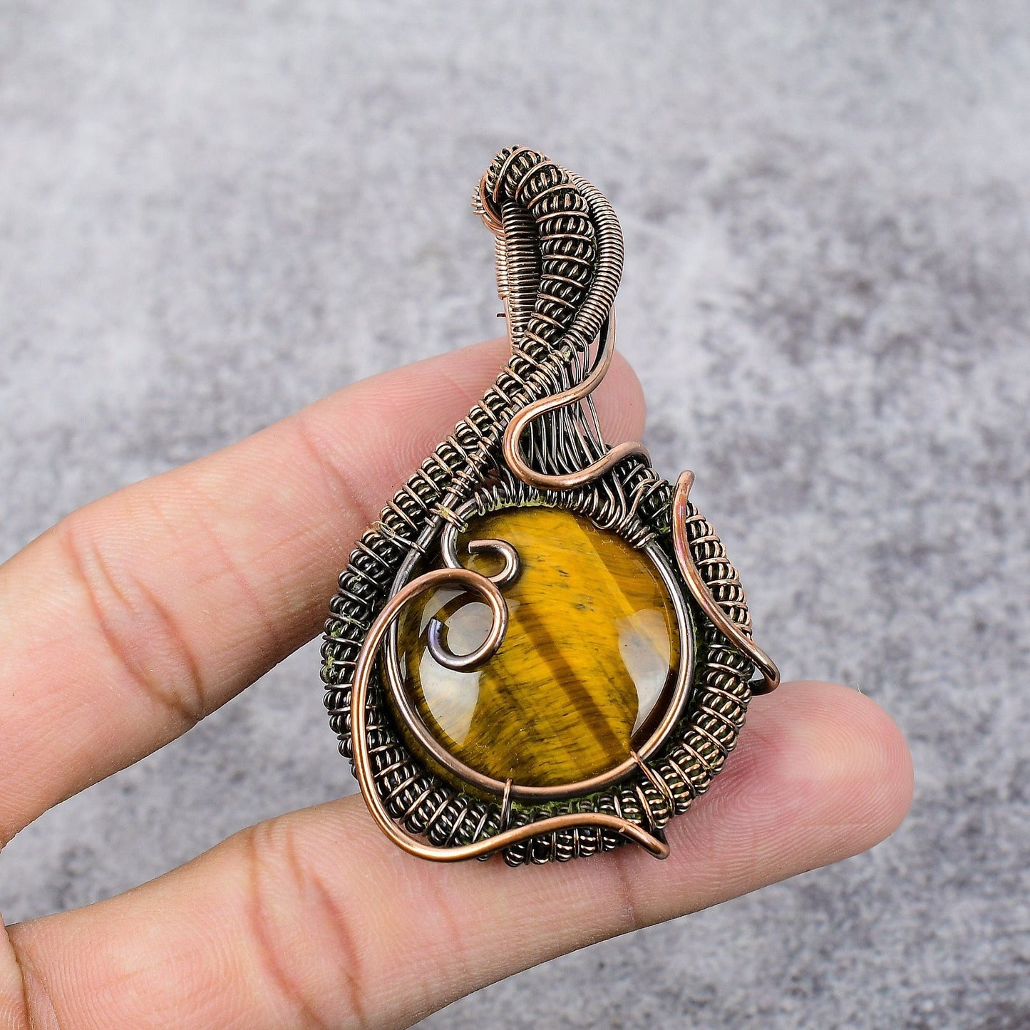Brown Tiger Eye Gemstone Pendant