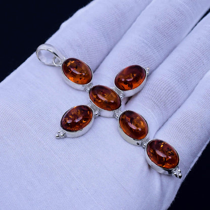 Yellow Baltic Amber Gemstone Pendant