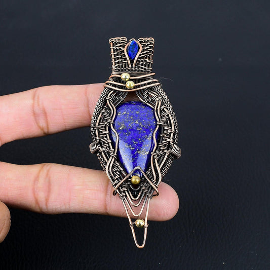 Blue Lapis Lazuli Gemstone Pendant