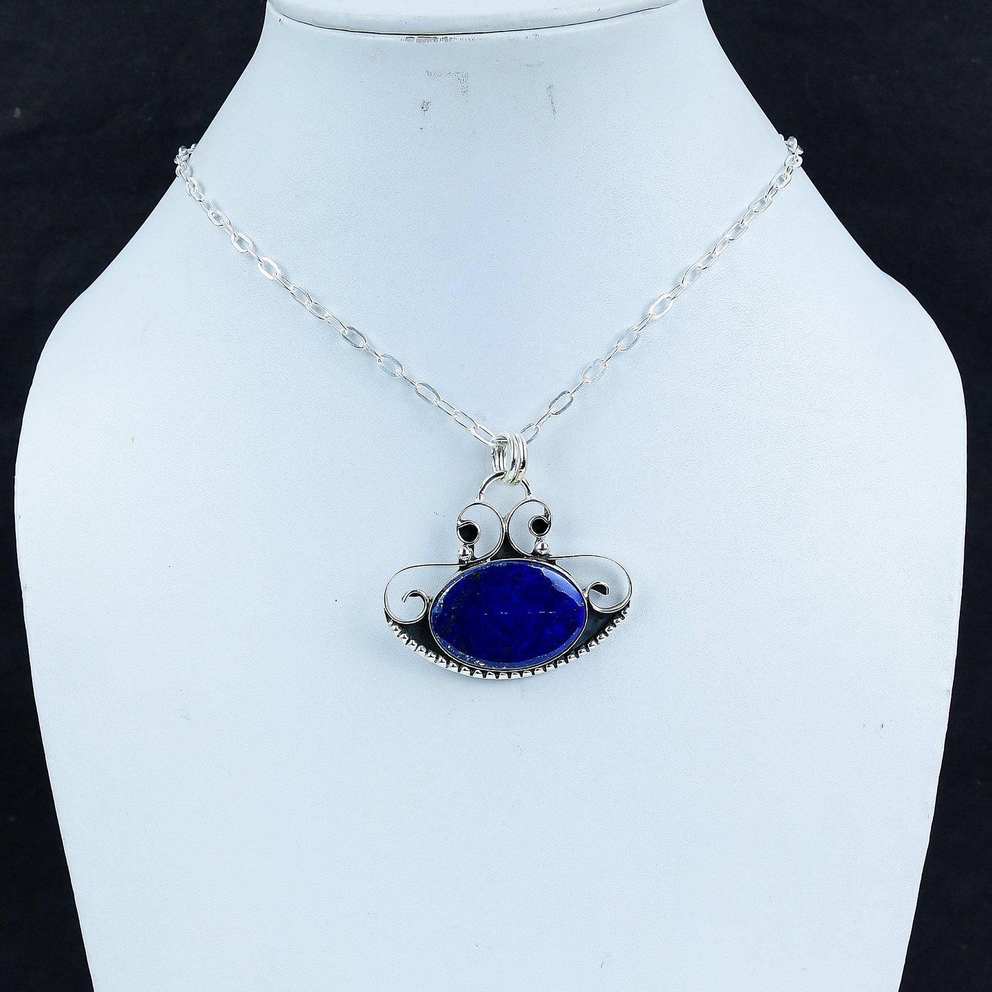 Blue Lapis Lazuli Gemstone Pendant