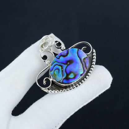 Iridescent Abalone Shell Pendant
