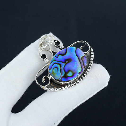 Iridescent Abalone Shell Pendant