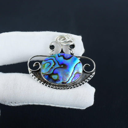 Iridescent Abalone Shell Pendant