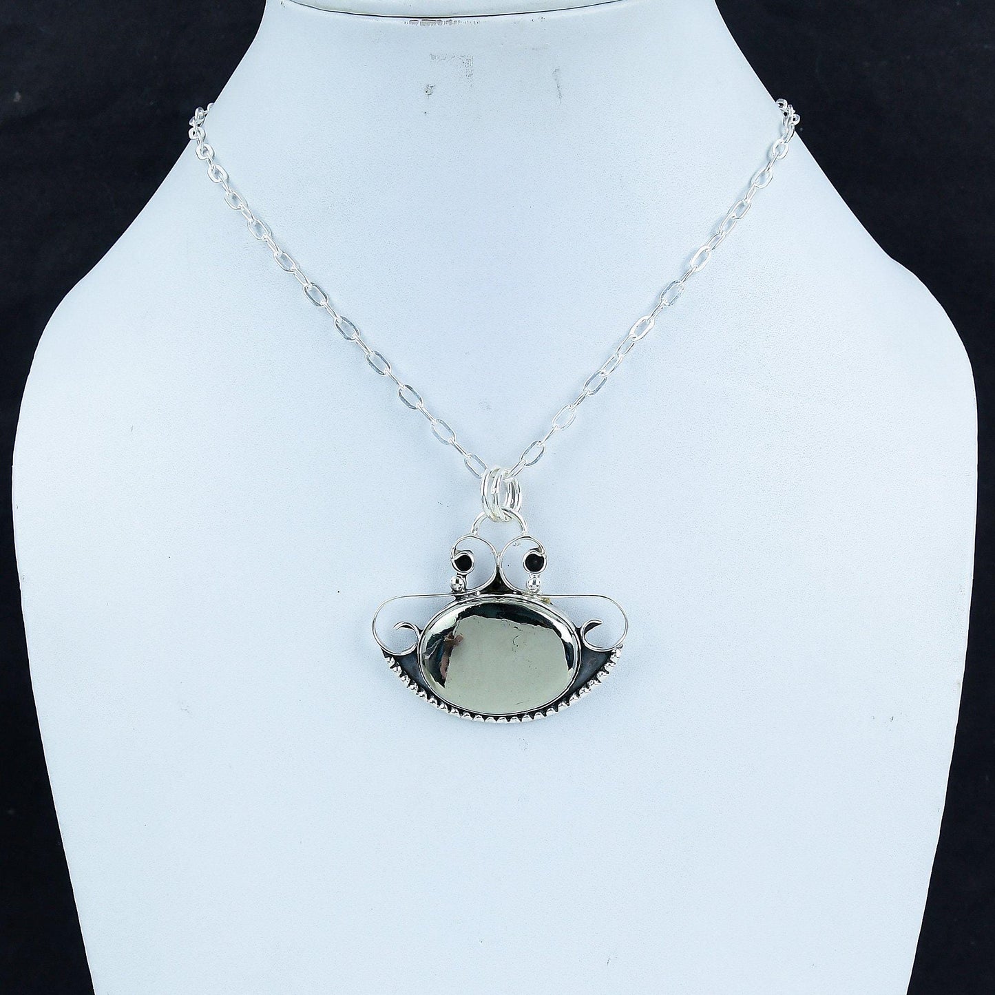 Gold Pyrite Gemstone Pendant