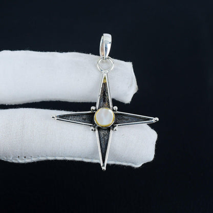 White Mother of Pearl Star Pendant