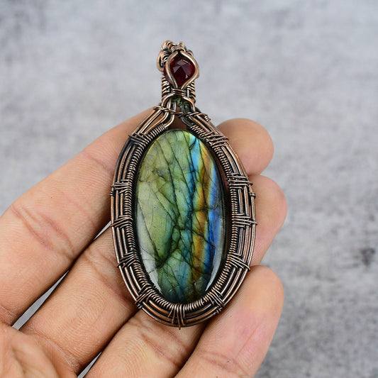 Blue Labradorite Gemstone Pendant
