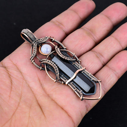 Black Tourmaline Gemstone Pendant