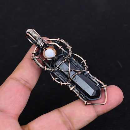 Black Tourmaline Gemstone Pendant