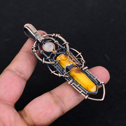 Multicolor Mookaite Gemstone Pendant