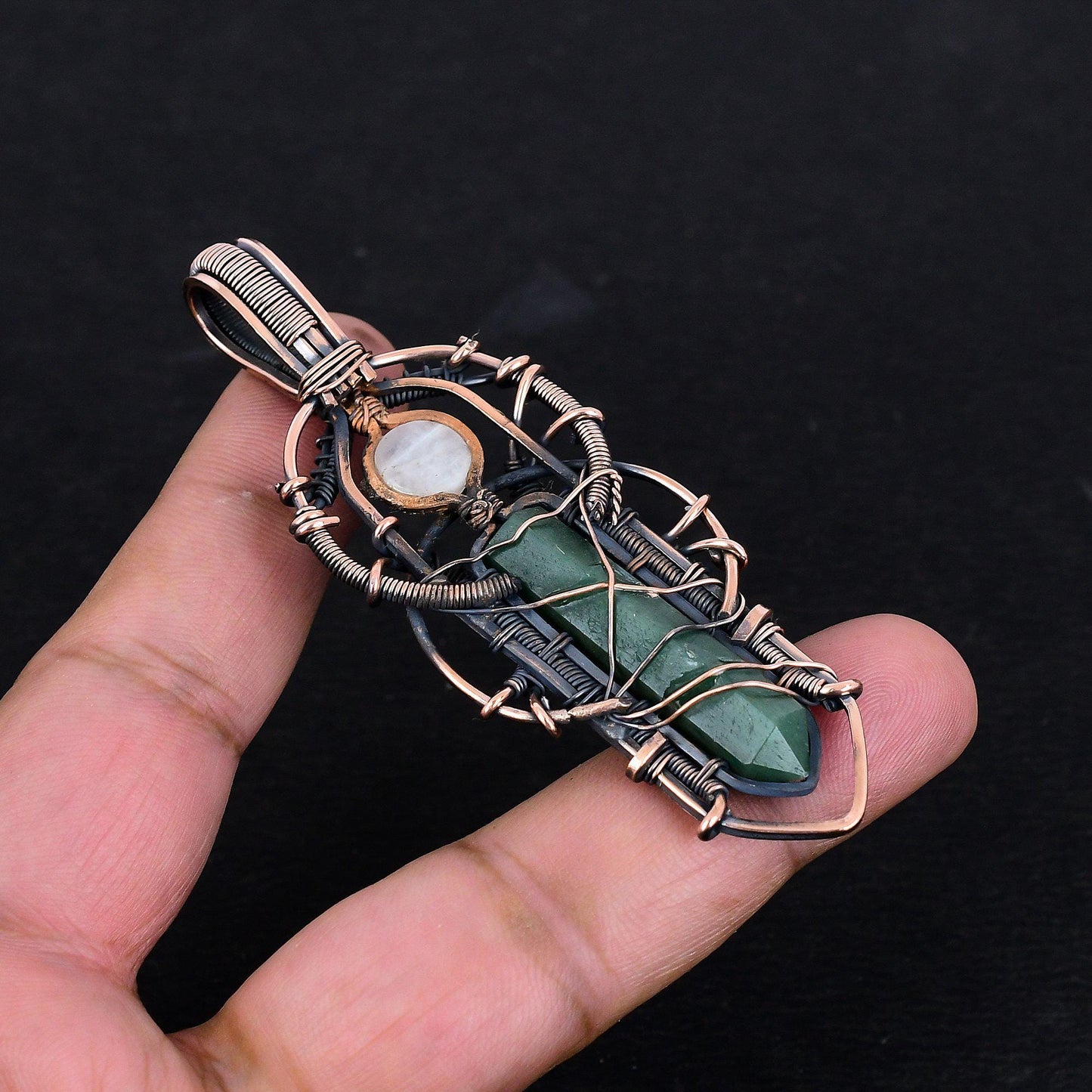 Green Jade Gemstone Pendant